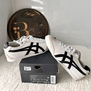 Onitsuka Tiger by Asics White and Black Sneakers